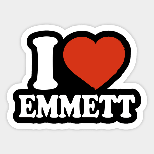 I Love Emmett Sticker by Saulene